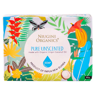 Niugini Organics Virgin Coconut Oil Pure Unscented Soap 100g